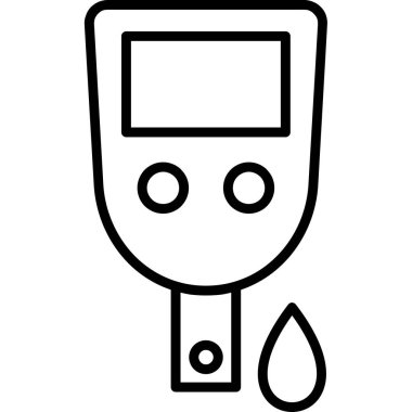 Kan basıncı ikonu, vektör illüstrasyonu