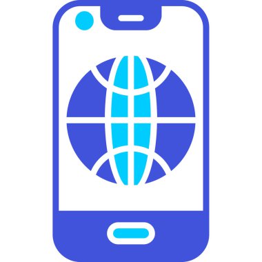 Mobil Icon, basit vektör çizim