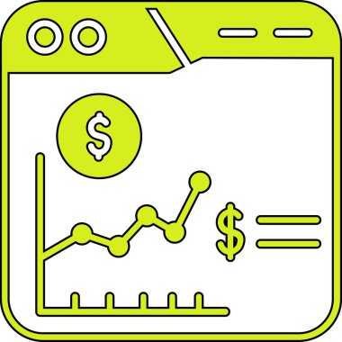 Dolar simgesi, vektör illüstrasyonu