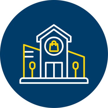 Bina. Web simgesi basit tasarım