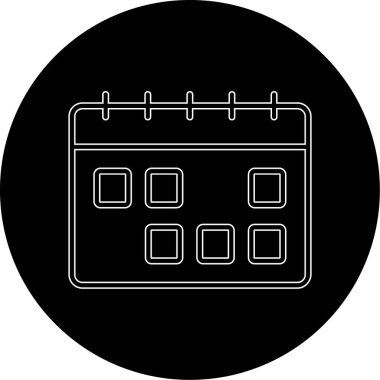 Takvim modern vektör illüstrasyonu