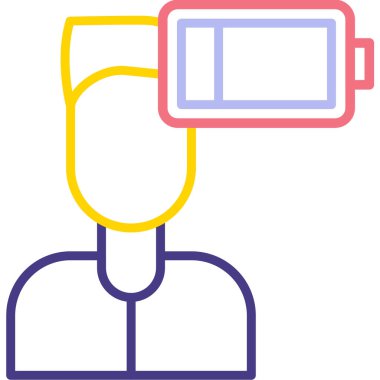 Kamera. Web simgesi basit illüstrasyon