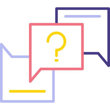 soru işareti simgesi, vektör illüstrasyonu