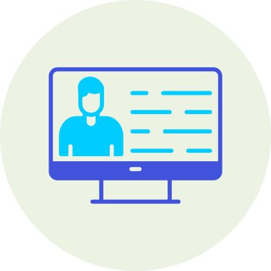 Dizüstü bilgisayar simgesinin vektör çizimi