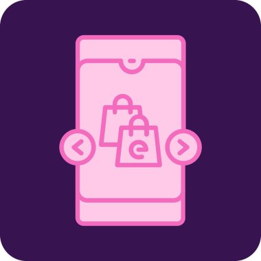 Çanta simgesinin vektör illüstrasyonu