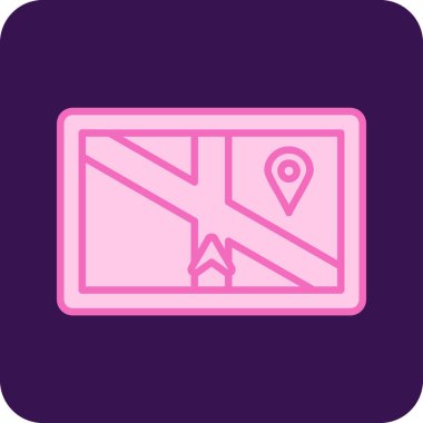 navigasyon simgesi vektör illüstrasyonu