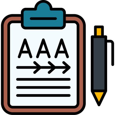 Belge. Web simgesi basit illüstrasyon