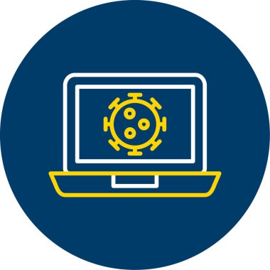 Bilgisayar vektör çizim simgesi