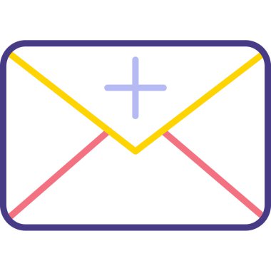 zarf simgesi vektör illüstrasyonu