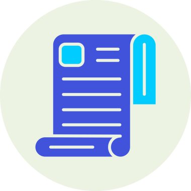 Belge. Web simgesi basit illüstrasyon