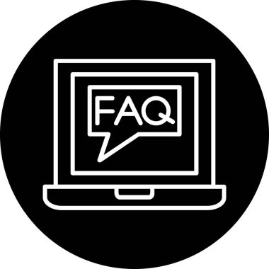 Kolayca Değiştirebilen veya Düzenleyebilen Faq vektör simgesi