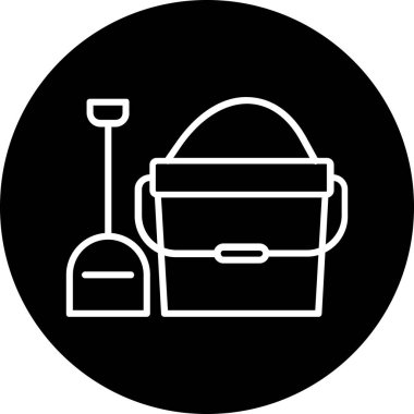 Fırçalı bir kovanın vektör çizimi