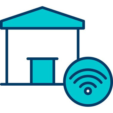 Bir çiftlik simgesinin vektör illüstrasyonu