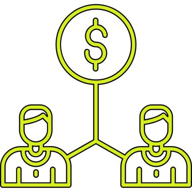 İş takım çalışması simgesi, özet biçimi