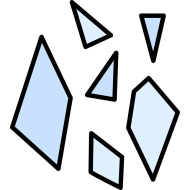 Buz küpleri tasarımı. Basit resimleme