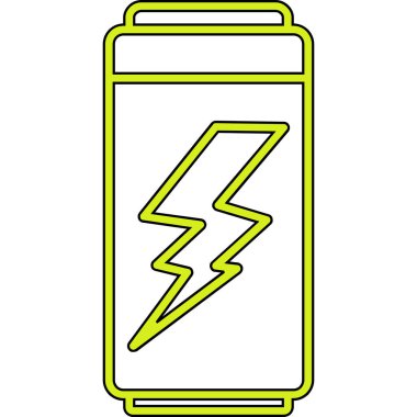 pil şarj ikonu. özet pil yük vektör rengi düz izole