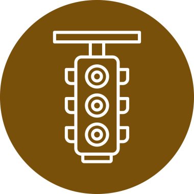 Yol işaretinin vektör illüstrasyonu