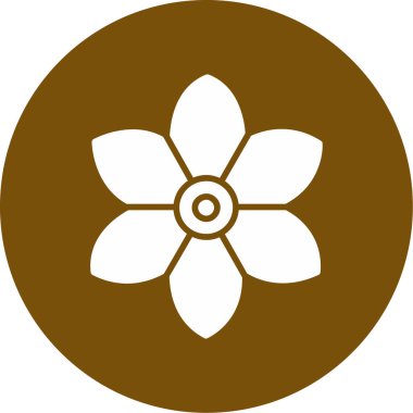 çiçek simgesi vektör illüstrasyonu