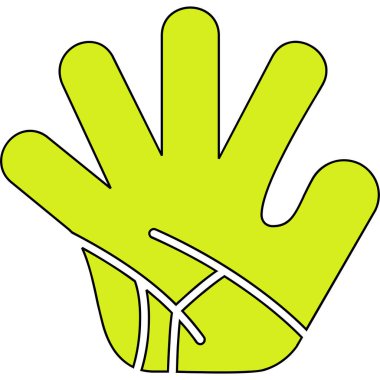 Avuç içi simgesi çizimi