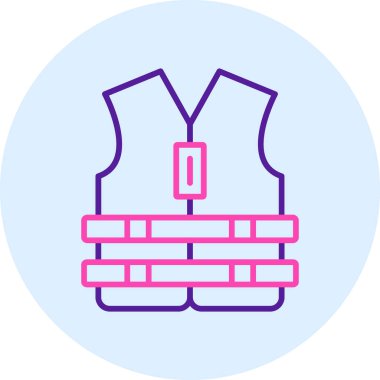 Bir yeleğin vektör illüstrasyonu