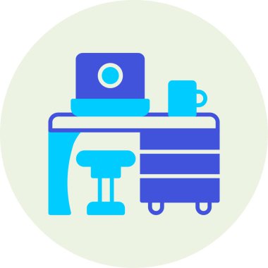 Süpermarket arabası. Basit resimleme