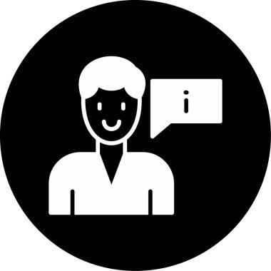 İnsan simgesinin vektör illüstrasyonu