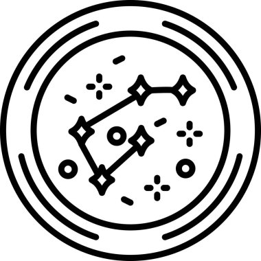 Bir futbolun vektör simgesi, vektör illüstrasyonu