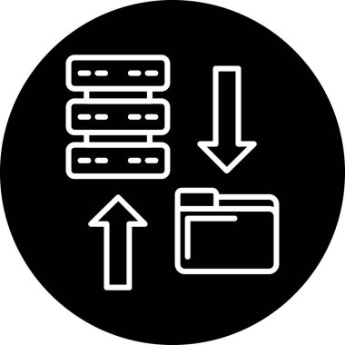 veri simgesi vektör illüstrasyonu