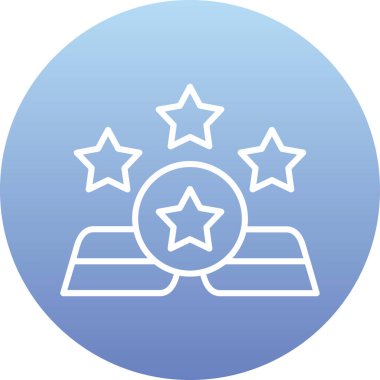 Yıldız simgesinin vektör illüstrasyonu