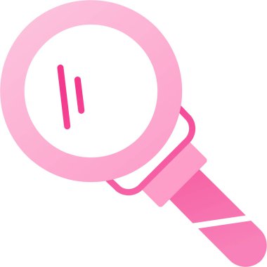 Büyütme cam simgesi, vektör illüstrasyonu