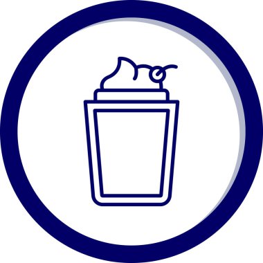 Süt. Web simgesi basit illüstrasyon