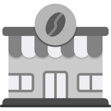 Dükkan. Web simgesi vektör illüstrasyonu