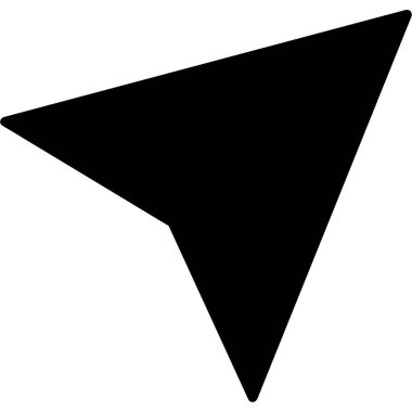 Üçgen. Web simgesi basit illüstrasyon