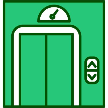 kapı kapısı vektör simgesi