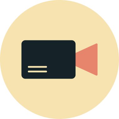 video. Web simgesi basit illüstrasyon