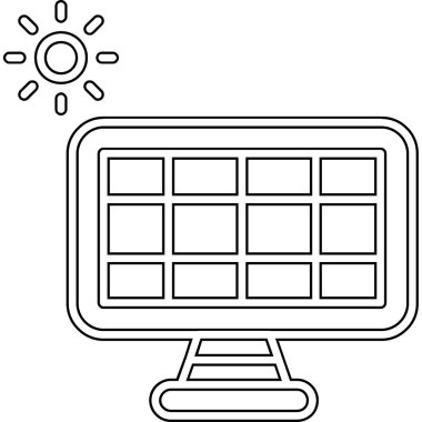 dizüstü bilgisayar simgesi, vektör illüstrasyonu