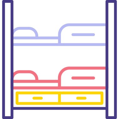 Modern yapı simgesinin vektör illüstrasyonu