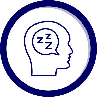 Kafası olan bir kadının vektör çizimi