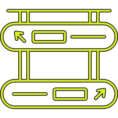 Basit bir el çizimi yön işareti