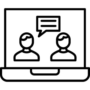Web tasarım vektör çizgisi simgesi