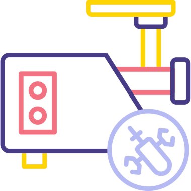 araba anahtarı simgesi, vektör illüstrasyonu basit tasarım