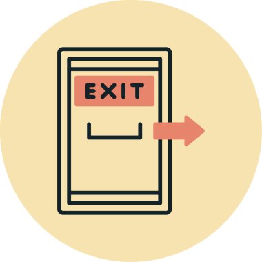 Modern vektör simgesinden çık