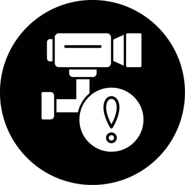 Kamera simgesinin vektör illüstrasyonu