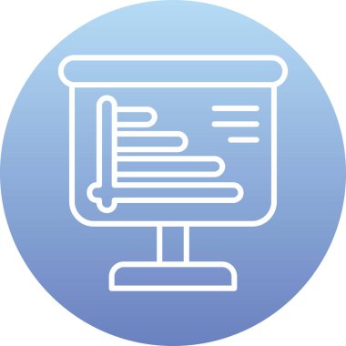 vektör lcd simgesi illüstrasyonu