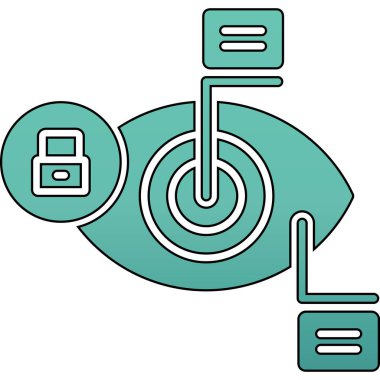 Göz simgesi, vektör illüstrasyonu