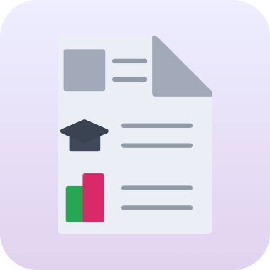 Modern eğitim ikonunun vektör illüstrasyonu