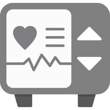 Hastane kalp vektör simgesi