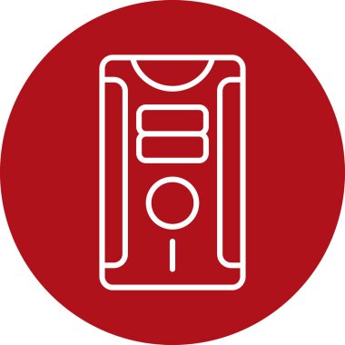 Kırmızı bir araba simgesinin vektör çizimi