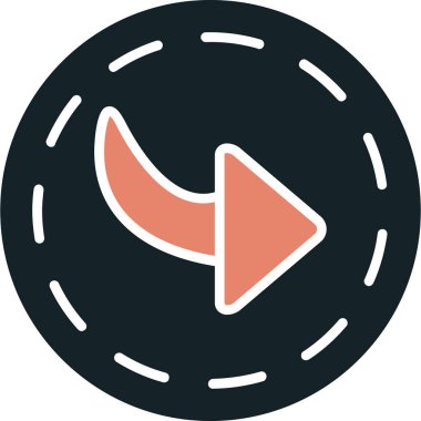 Modern simgenin vektör illüstrasyonu