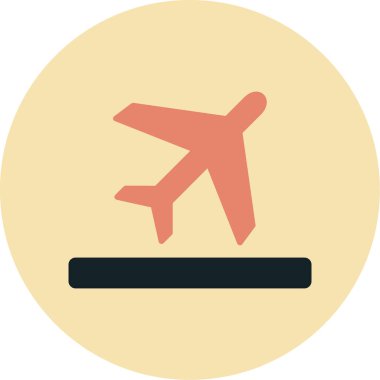 Uçuş ikonu. vektör illüstrasyonu